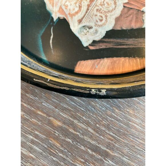 Vintage Coca-Cola 1972 Metal Oval Serving Drink Tray 1914 Betty Girl - Picture 3 of 7